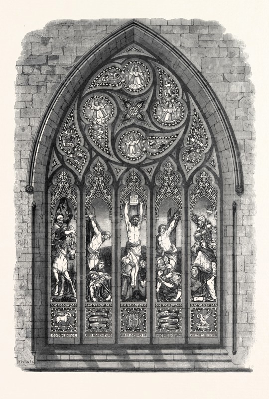 STAINED GLASS WINDOW BY MESSRS. J. BALLANTINE AND SON, EDINBURGH, THE INTERNATIONAL EXHIBITION, 1862
