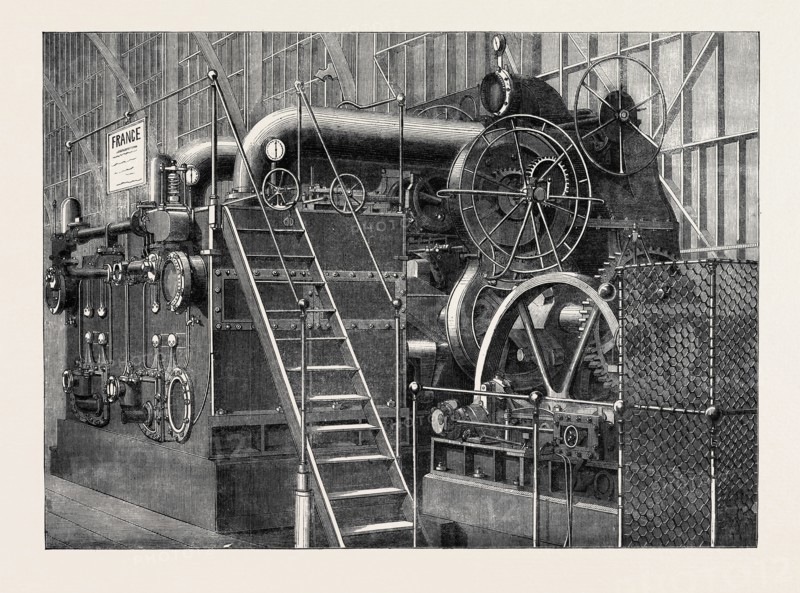 THE INTERNATIONAL EXHIBITION: MARINE ENGINES OF THE MEDITERRANEAN FORGING COMPANY, 1862