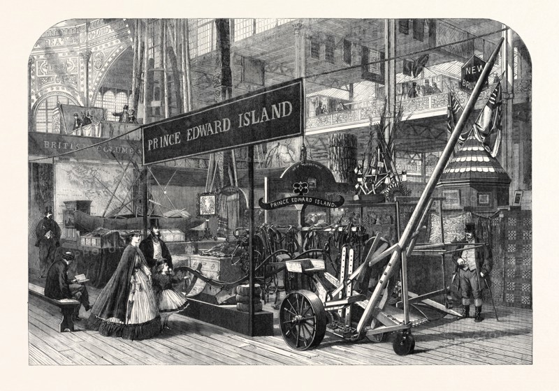 THE INTERNATIONAL EXHIBITION: BRITISH COLUMBIA AND PRINCE EDWARD ISLAND COURTS, 1862