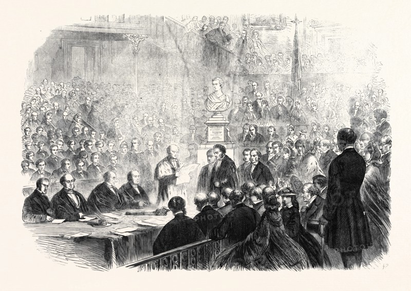 INAUGURATION OF THE BUST OF HIS ROYAL HIGHNESS THE PRINCE OF WALES AT THE HIGH SCHOOL, EDINBURGH, 1862