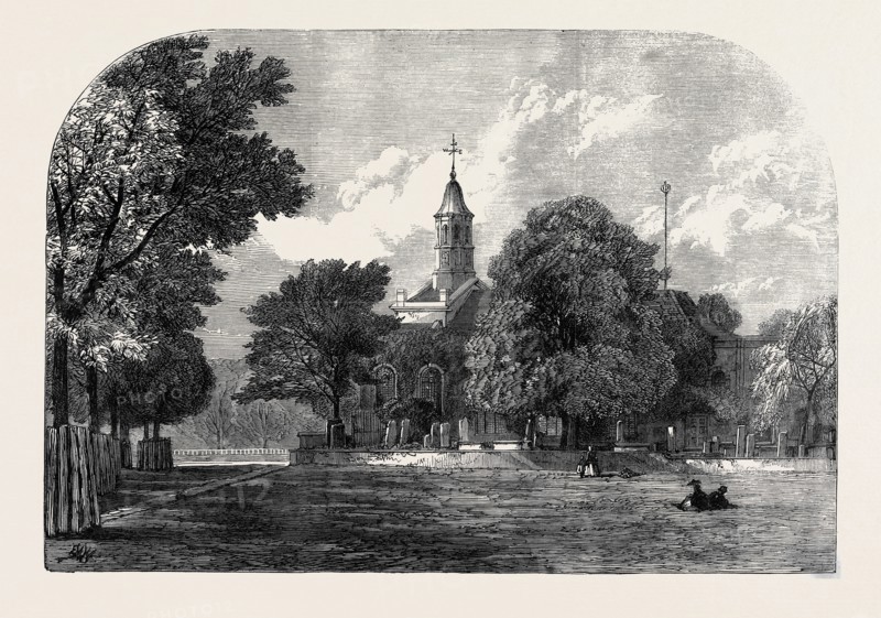 KEW CHURCH, WHERE PRINCESS MARY OF CAMBRIDGE WAS MARRIED TO PRINCE TECK, LONDON, UK, 1866