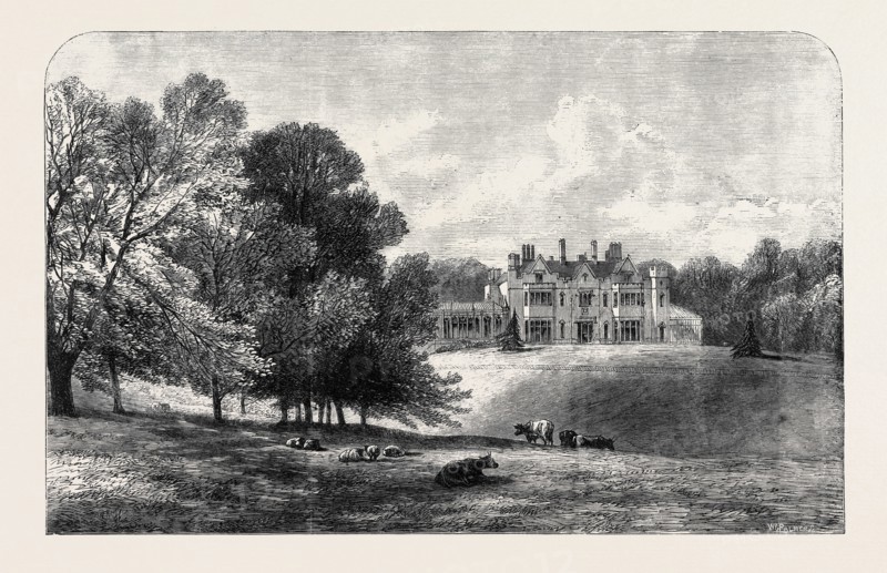 TITNESS PARK, SUNNINGDALE, BERKSHIRE, THE RESIDENCE OF THE PRINCE AND PRINCESS OF WALES, ASCOT RACE WEEK, UK, 1866