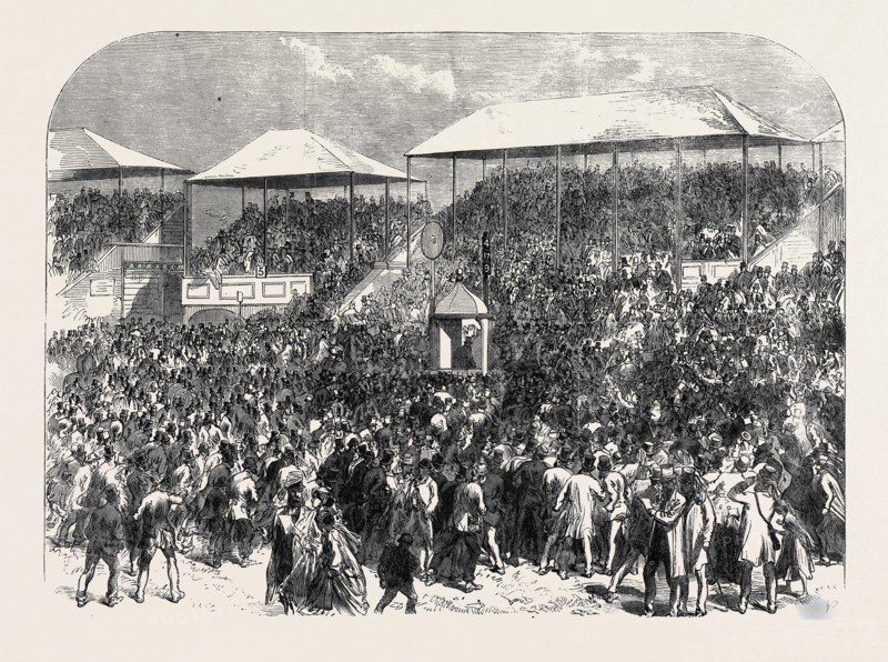 THE DERBY DAY: SHOWING THE NUMBERS, UK, 1866