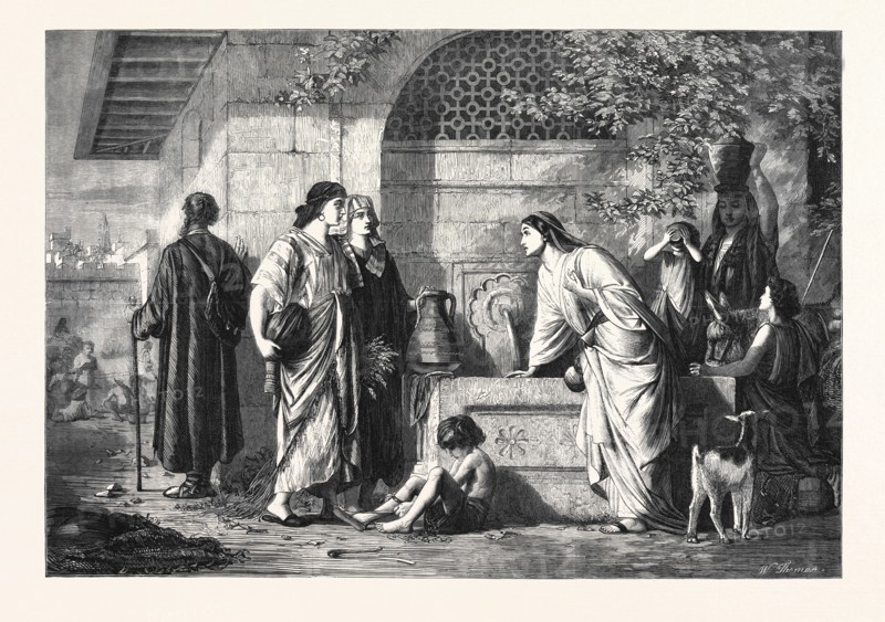 "THE PARENTS OF CHRIST SEEKING HIM." BY E. ARMITAGE, IN THE EXHIBITION OF THE ROYAL ACADEMY, 1866