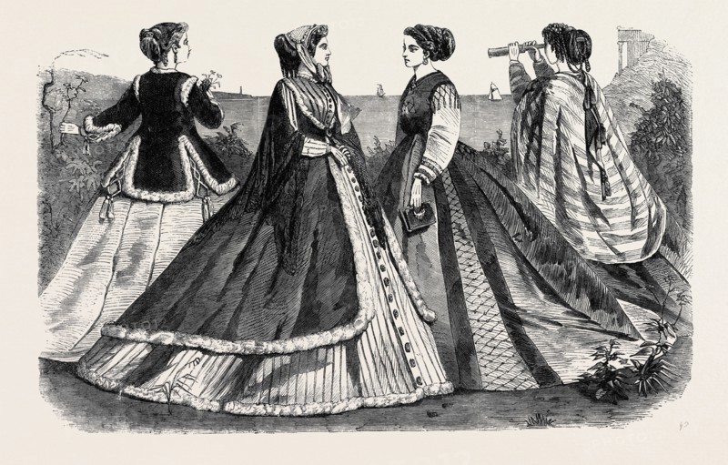 PARIS FASHIONS FOR MAY, FRANCE, 1866