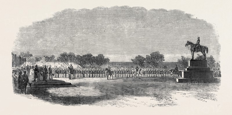 INAUGURATION OF THE STATUE OF SIR MARK CUBBON AT BANGALORE, INDIA, 1866