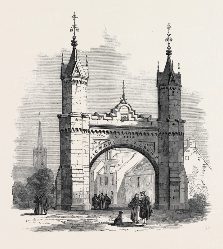 THE ROYAL MEMORIAL ARCH AT FETTERCAIRN, KINCARDINESHIRE, SCOTLAND, UK, 1866