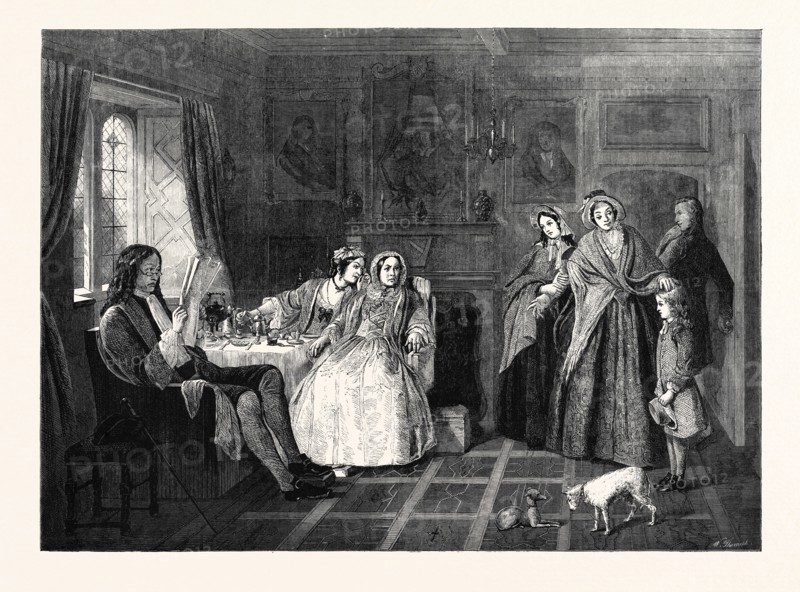 "COUNTRY COUSINS," BY R. REDGRAVE, R.A., IN THE NATIONAL GALLERY (BRITISH SCHOOL), 1866