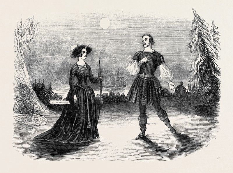 MISS ROMER, IN THE OPERA OF "GUILLAUME TELL," AT DRURY-LANE THEATRE