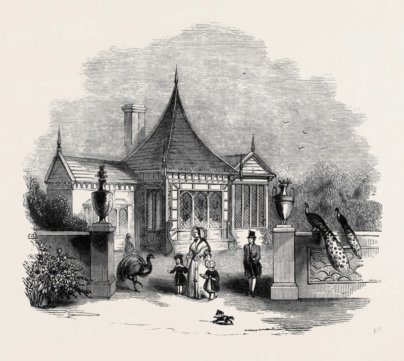 THE CHINESE SUMMER-HOUSE, BUCKINGHAM PALACE GARDENS.