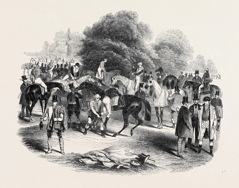 EPSOM RACES, VIEW OF THE WARREN