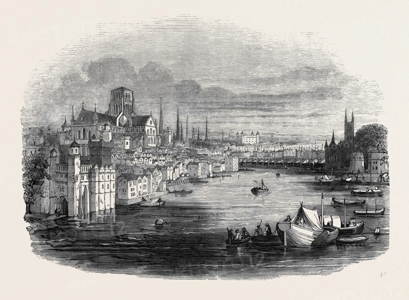 PICTURE MODEL OF OLD LONDON, AT THE SURREY ZOOLOGICAL GARDENS