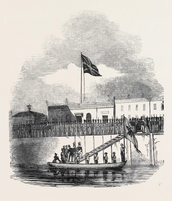 DEPARTURE OF THE EMPEROR OF RUSSIA, THE EMBARKATION AT WOOLWICH