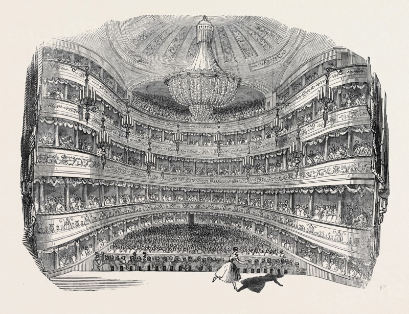 INTERIOR OF HER MAJESTY'S THEATRE, ON SATURDAY EVENING LAST.