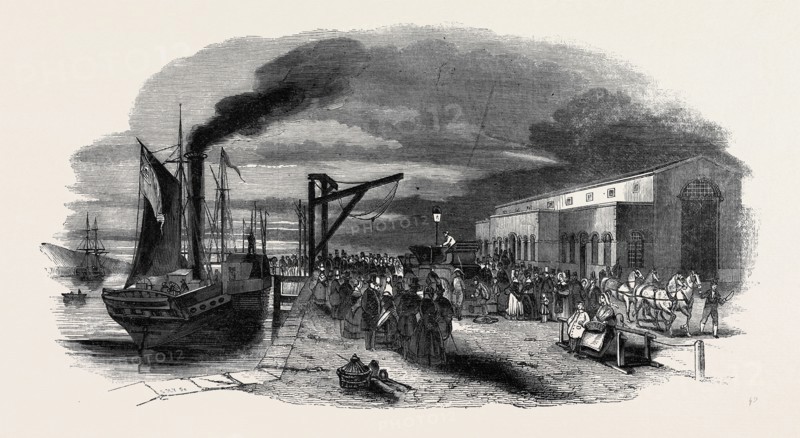 BOULOGNE, EMBARKATION OF THE INDIAN MAIL