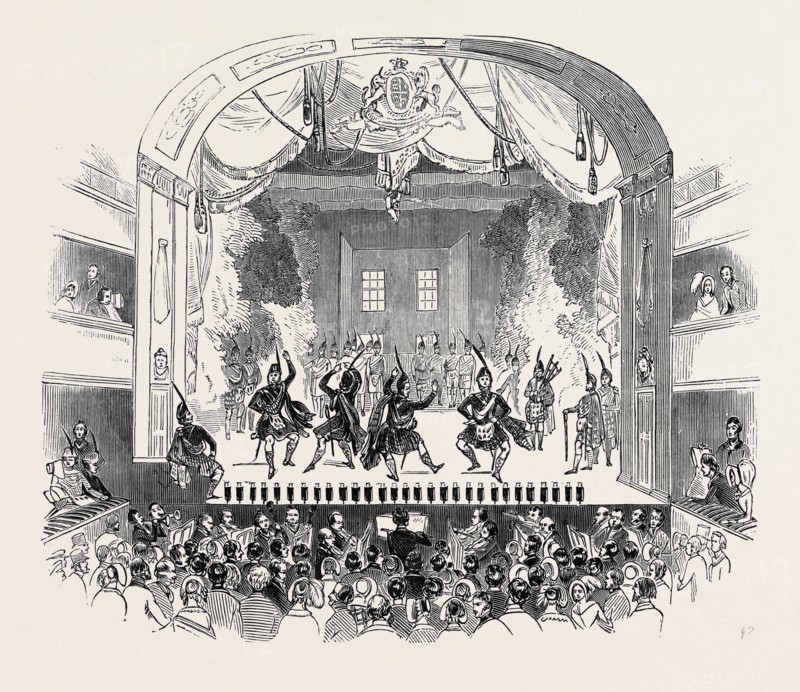 THE GREAT HIGHLAND BAGPIPE COMPETITION. AT THE THEATRE ROYAL, EDINBURGH.