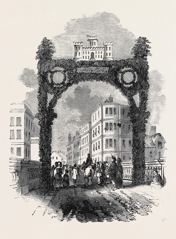 ARCH ON THE NEW BRIG OF AYR, BRIDGE, THE BURNS FESTIVAL