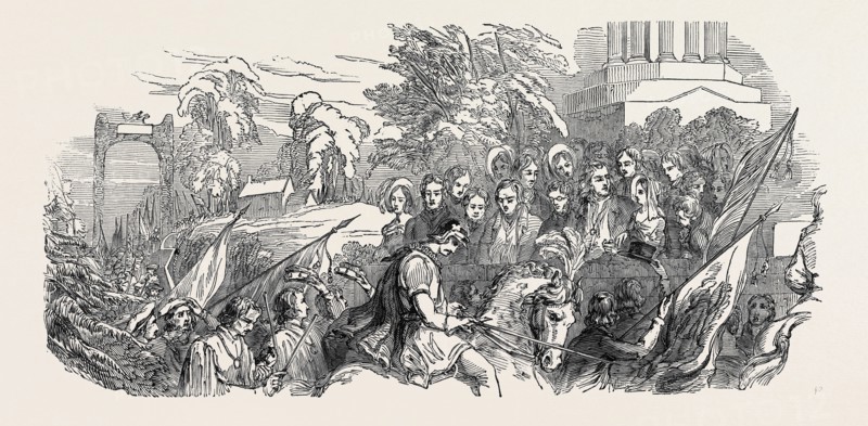 PROCESSION UNCOVERING BEFORE THE SONS OF BURNS