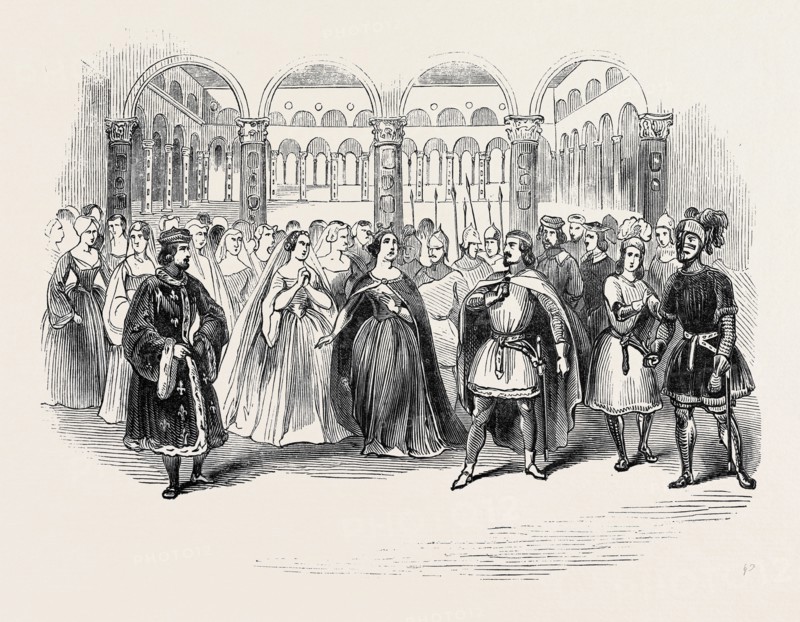 SCENE FROM RICCI'S NEW OPERA OF "CORRADO DI ALTAMURA," AT HER MAJESTY'S THEATRE