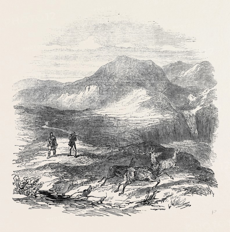 PRINCE ALBERT AND LORD GLENLYON DEER-STALKING AT ATHOL