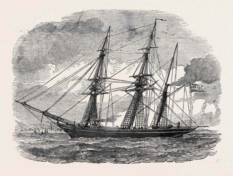 THE IRON STEAM SCREW COLLIER, "Q.E.D."