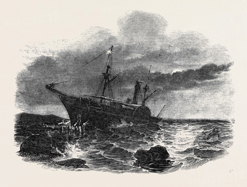 WRECK OF THE WINDSOR CASTLE STEAMER