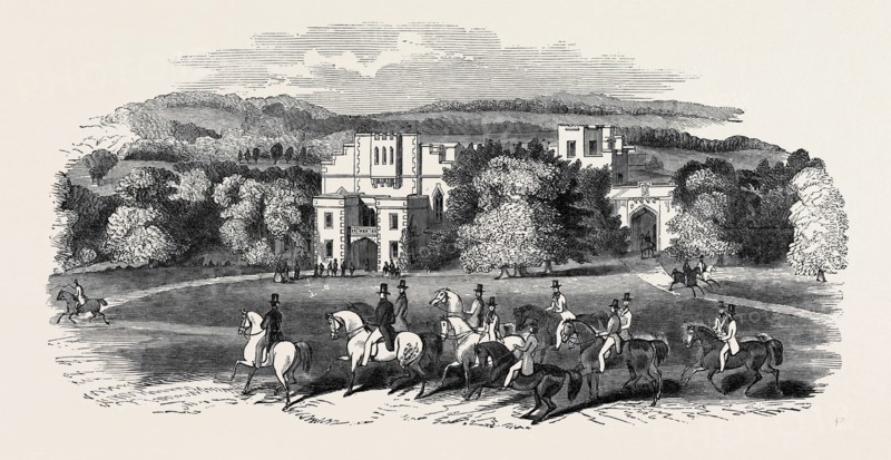 VISIT OF THE KING OF THE FRENCH TO QUEEN VICTORIA: THE GRAND LAWN AND DRIVE IN FRONT OF VICTORIA GATE, WINDSOR CASTLE