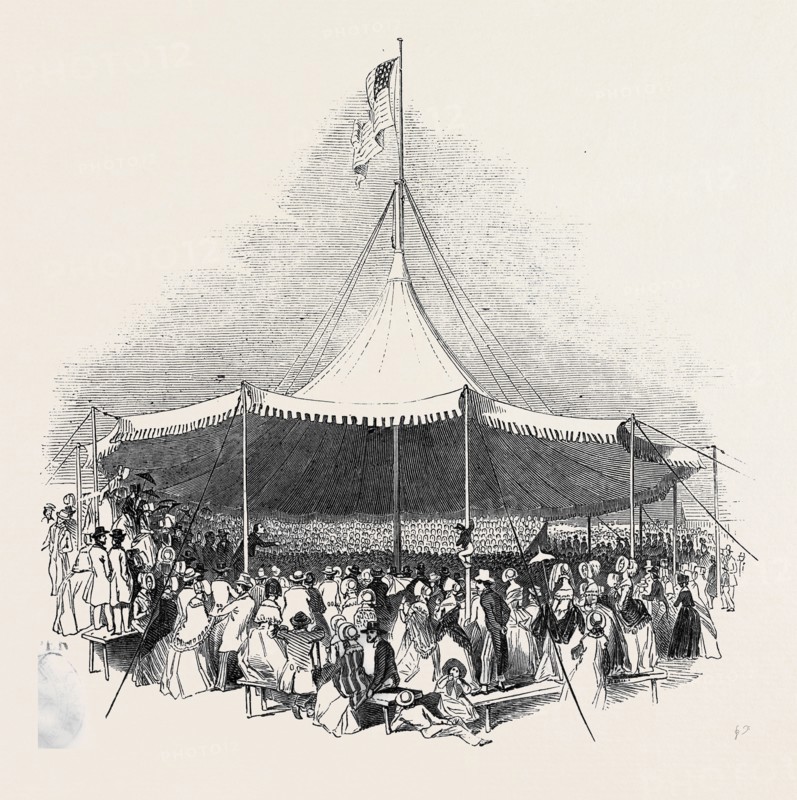 INTERIOR OF THE GREAT MARQUEE