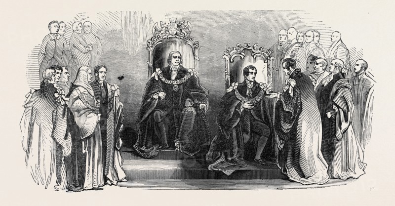 CEREMONY OF INDUCTING THE NEW LORD MAYOR INTO HIS OFFICE