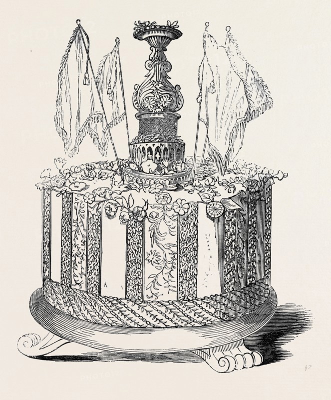 THE BURGHLEY CHISTENING CAKE