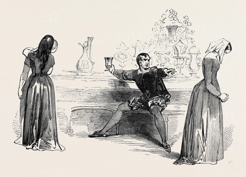 SCENE FROM "THE CITY MADAM," AT SADLER'S WELLS THEATRE