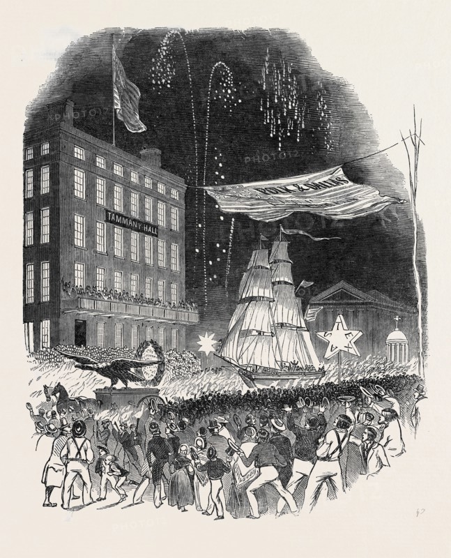 TORCH LIGHT PROCESSION IN NEW YORK, UNITED STATES