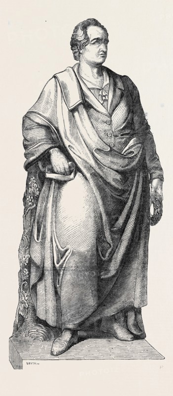 STATUE OF GOETHE, AT FRANKFORT