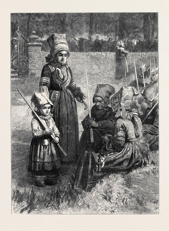 "BRETON WOMEN AT A PARDON," BY F.J. SKILL, 1871