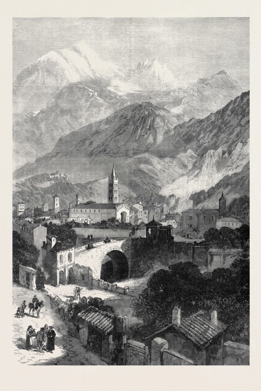 OPENING OF THE MONT CENIS TUNNEL: THE TOWN OF SUSA, 1871