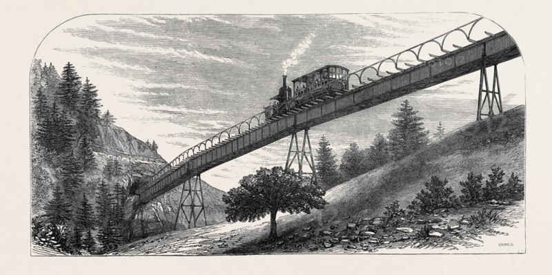 THE RIGHI MOUNTAIN RAILWAY, SWITZERLAND, 1871