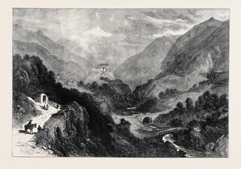 THE DORA VALLEY, MONT CENIS RAILWAY, 1871