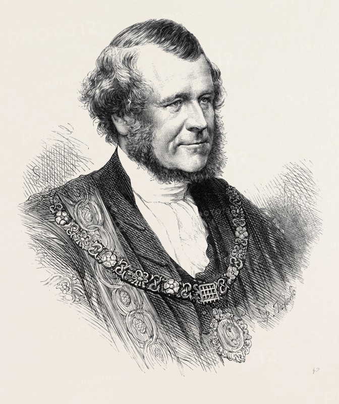 THE RIGHT HON. SILLS JOHN GIBBONS, THE NEW LORD MAYOR OF LONDON, 1871