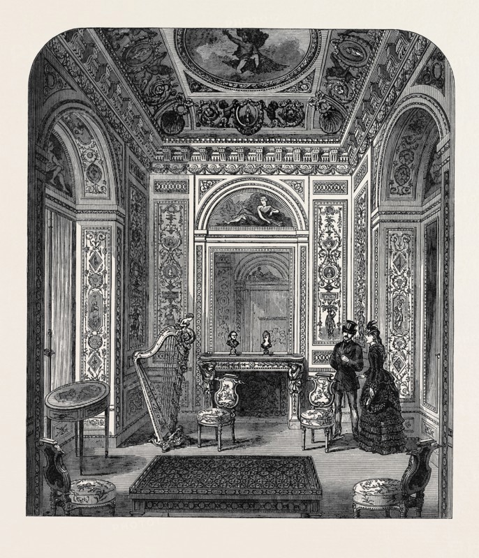 MARIE ANTOINETTE'S BOUDOIR, SOUTH KENSINGTON MUSEUM, LONDON, 1871