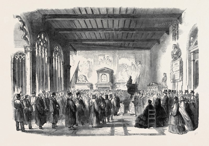 INAUGURATION OF CAVOUR'S MONUMENT IN THE CAMPO SANTO AT PISA, JULY 20, 1861