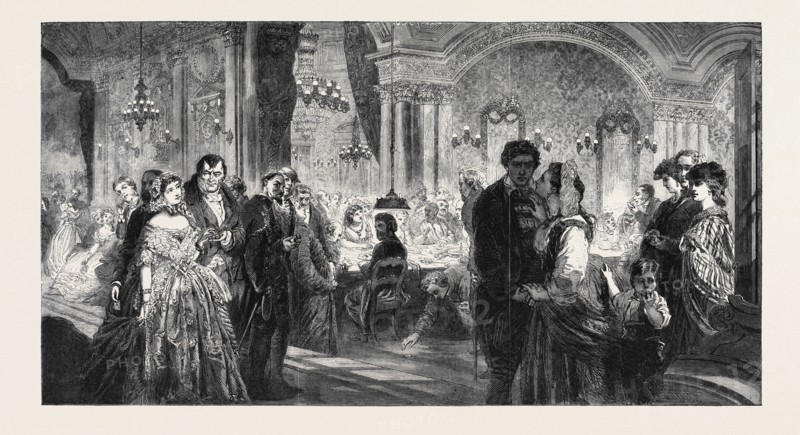 "ROUGE ET NOIR," BY P. LEVIN, FROM THE ROYAL ACADEMY EXHIBITION