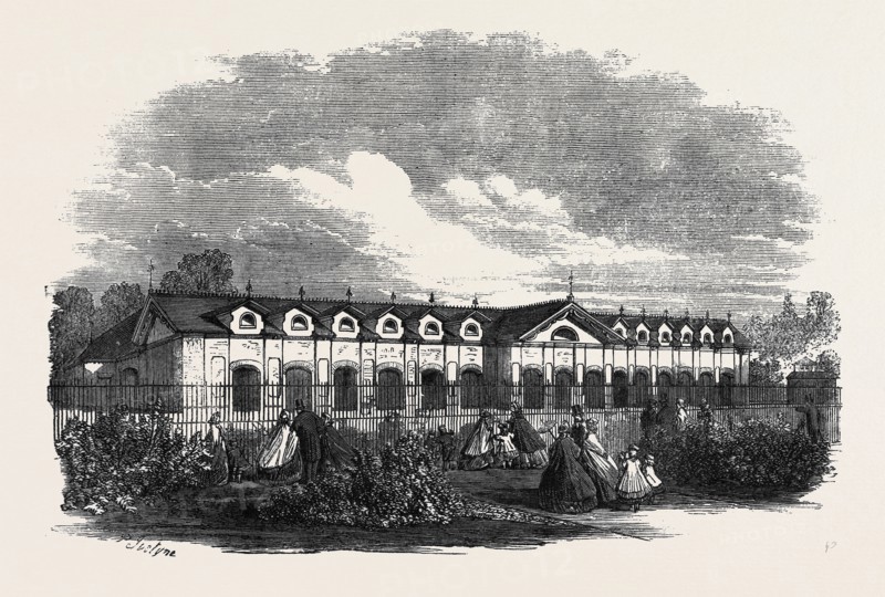 NEW ANTELOPE HOUSE IN THE GARDENS OF THE ZOOLOGICAL SOCIETY, REGENT'S PARK