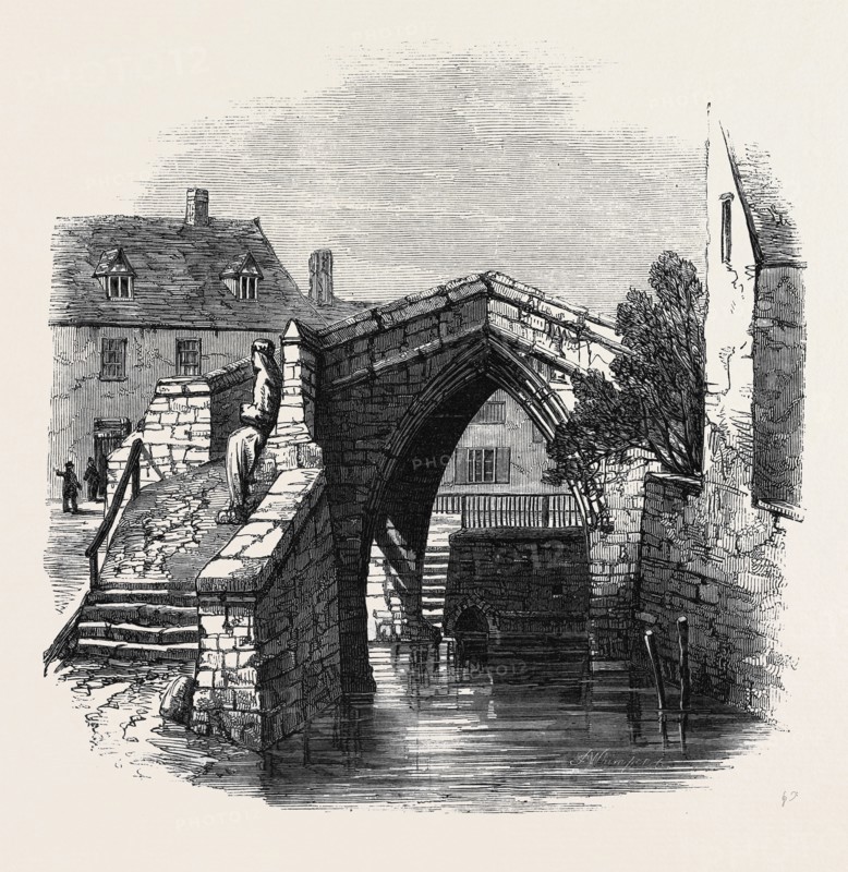 CROWLAND BRIDGE, LINCOLNSHIRE, THE ARCHAEOLOGICAL INSTITUTE OF GREAT BRITAIN AND IRELAND