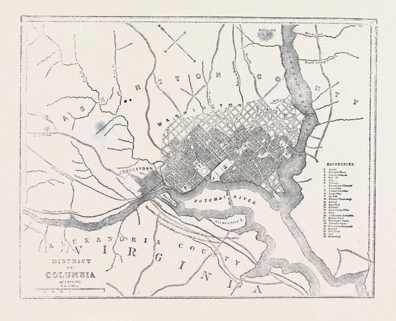 MAP OF DISTRICT OF COLUMBIA