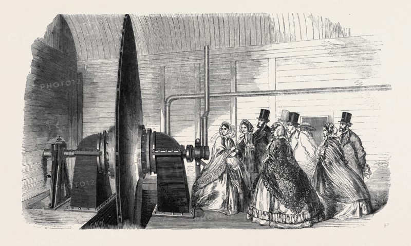 SECTION OF DISC IN THE ENGINE HOUSE; PNEUMATIC LETTER AND PARCEL CONVEYANCE