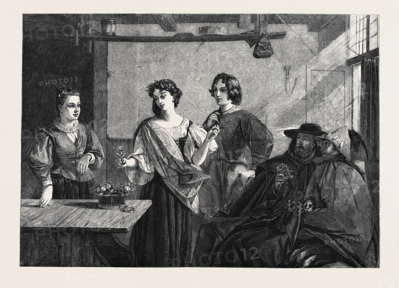"FLORIZEL AND PERDITA," BY C.R. LESLIE, R.A., AT THE SOUTH KENSINGTON MUSEUM