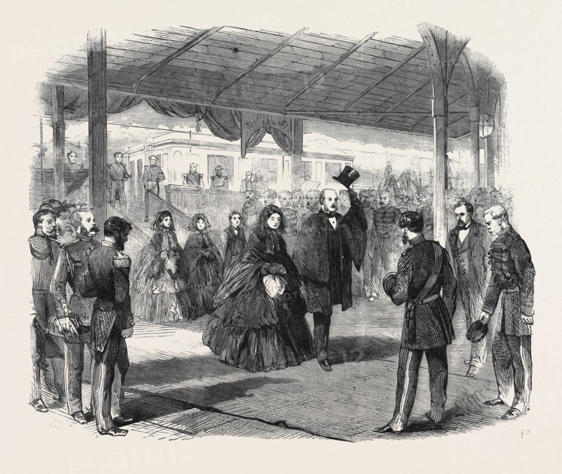 HER MAJESTY LANDING AT KINGSTOWN, THE QUEEN'S VISIT TO IRELAND
