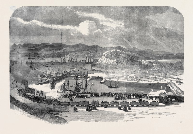 NEW FLOATING DOCKS AT BRITONFERRY, NEAR NEATH GLAMORGANSHIRE