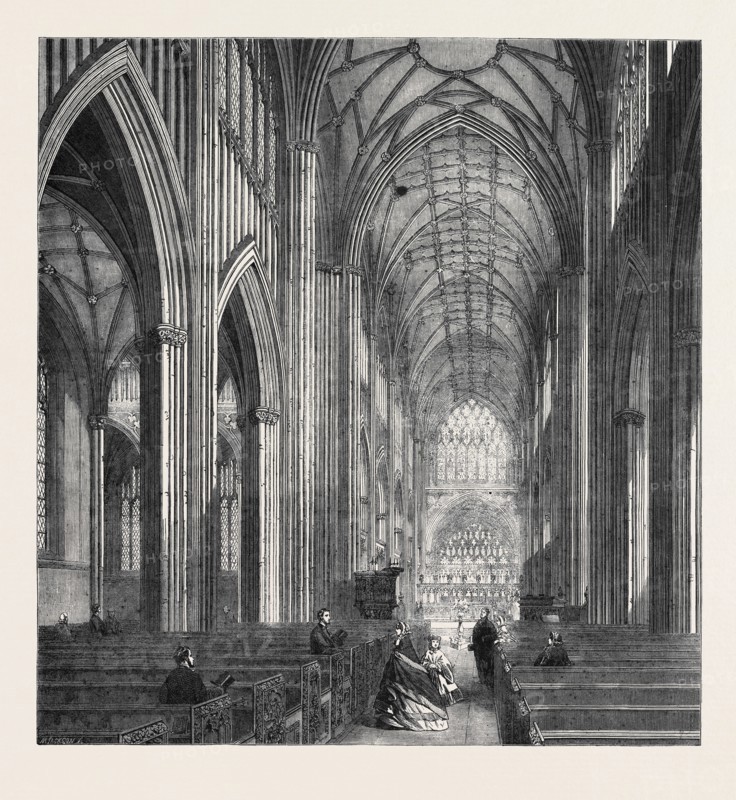 ST. MARY REDCLIFF, BRISTOL, IN PROCESS OF RESTORATION UNDER THE DIRECTION OF MR. G. GODWIN, ARCHITECT