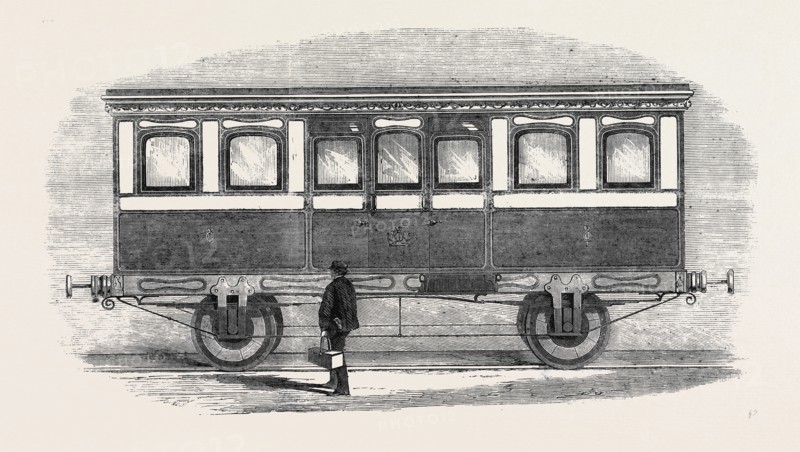 HER MAJESTY'S CARRIAGE ON THE LONDON AND NORTH-WESTERN RAILWAY